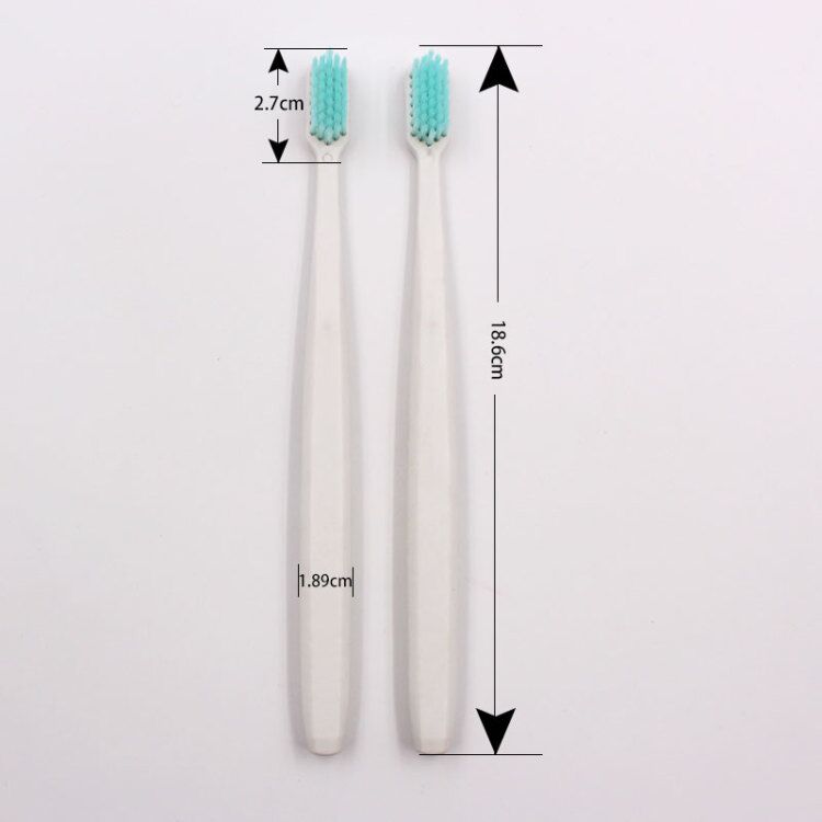 Биоразлагаемая зубная щетка с широкой ручкой